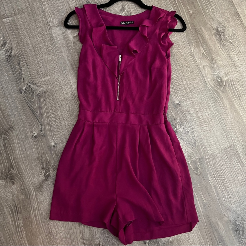 Purple express romper